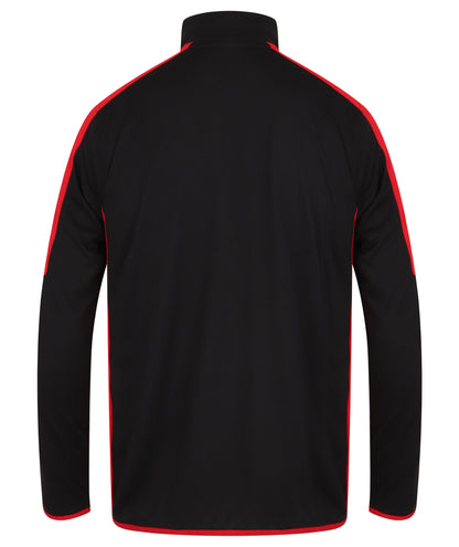Adults 1/4 Zip Midlayer With Contrast Panelling