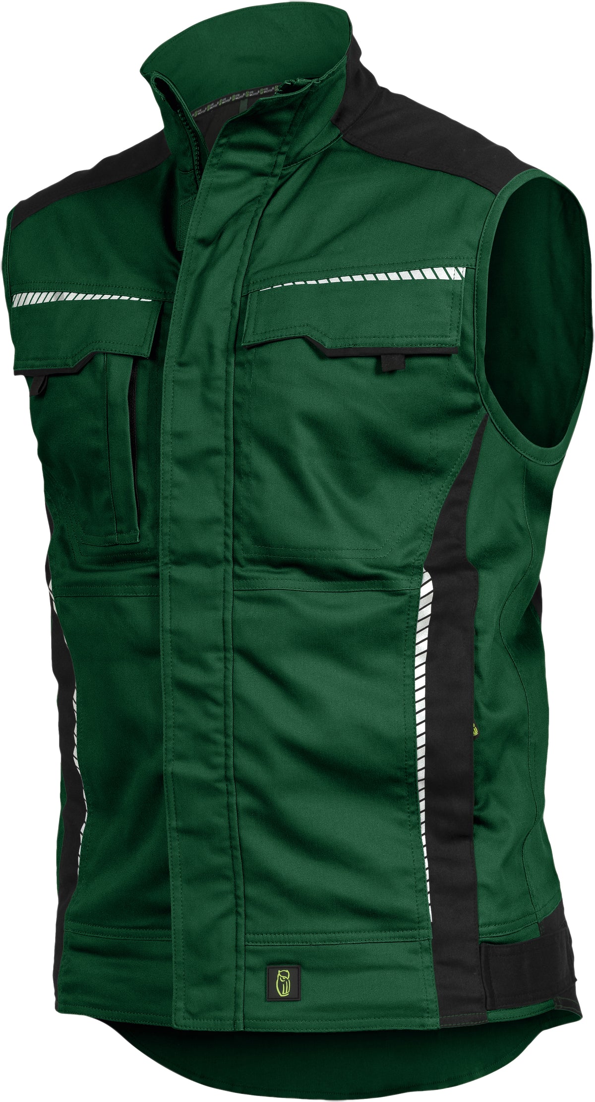 Strapazierfähiger Bodywarmer von Leibwächter – Produkt- und Farbansicht für Textildruck und Stickerei