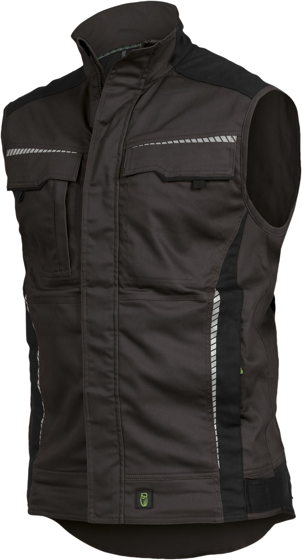 Strapazierfähiger Bodywarmer von Leibwächter – Produkt- und Farbansicht für Textildruck und Stickerei
