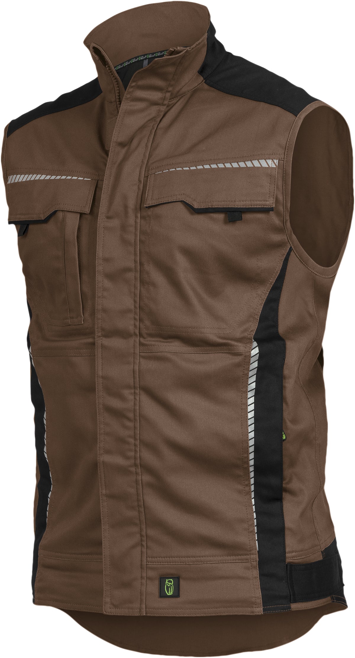 Strapazierfähiger Bodywarmer von Leibwächter – Produkt- und Farbansicht für Textildruck und Stickerei