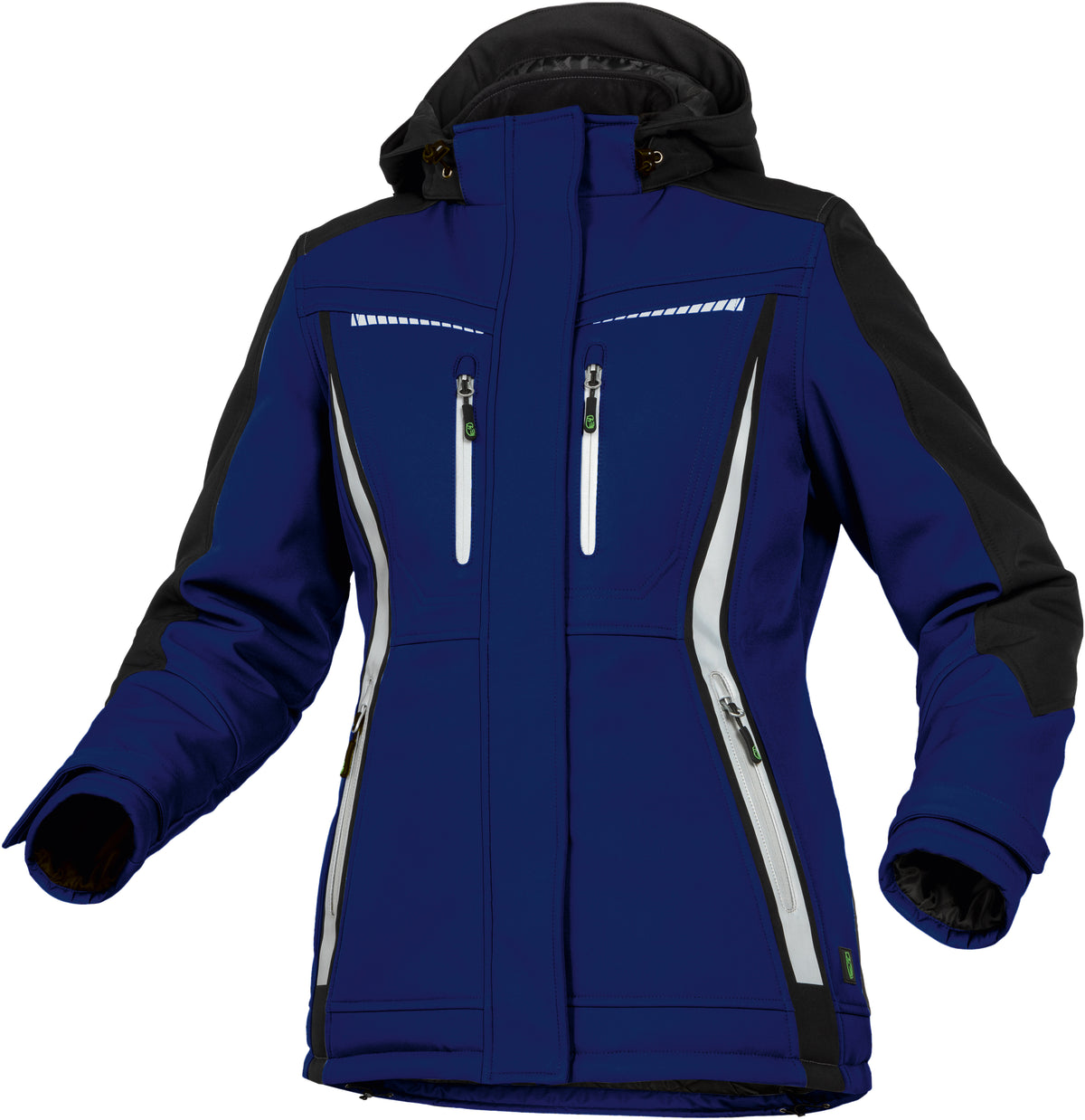 Robuste 3-Lagen-Winter-Softshell-Jacke (Damen) von Leibwächter – Produkt- und Farbansicht für Textildruck und Stickerei