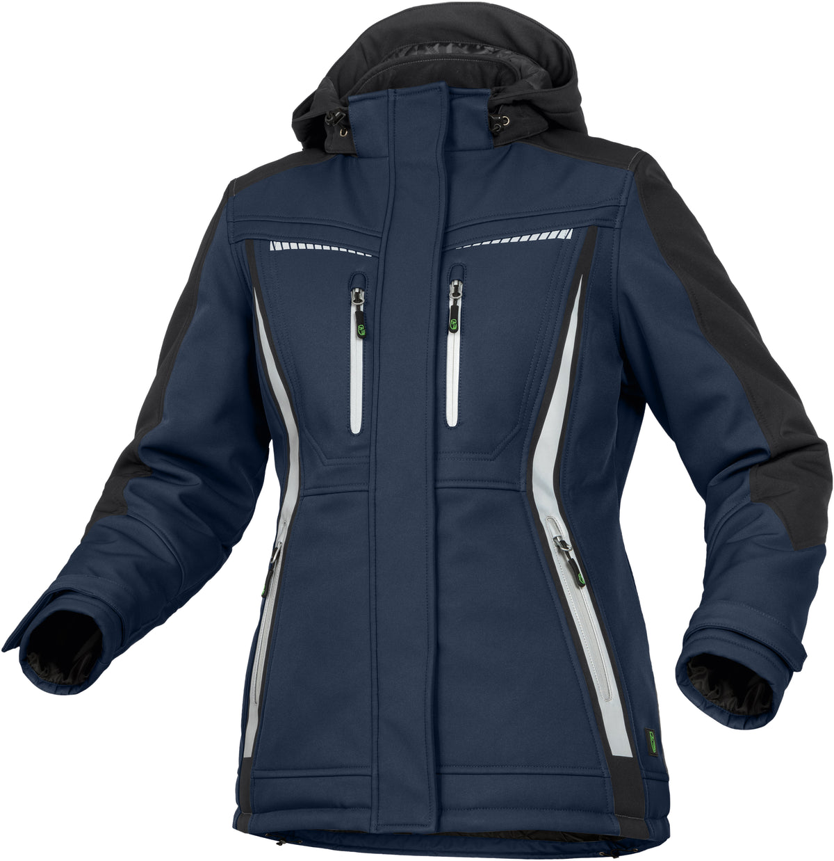 Robuste 3-Lagen-Winter-Softshell-Jacke (Damen) von Leibwächter – Produkt- und Farbansicht für Textildruck und Stickerei