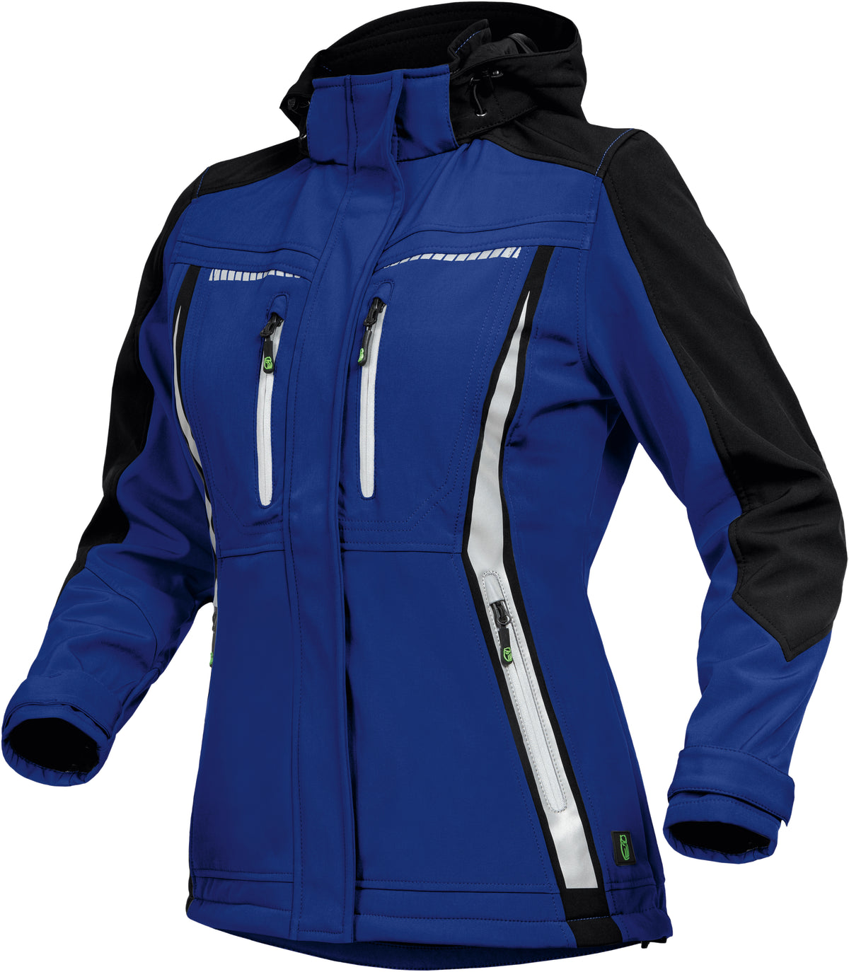 Softshell-Jacke (Damen) mit robusten 3-Lagen-Laminat von Leibwächter – Produkt- und Farbansicht für Textildruck und Stickerei