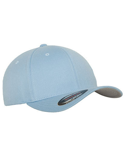 6-Panel Cap Wooly Combed von Flexfit – Produkt- und Farbansicht für Textildruck und Stickerei