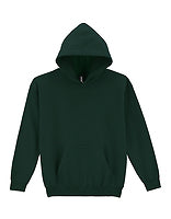 Gildan Kinder-Hoodie Heavy Blend in Forest Green – mit Firmenlogo individualisierbar