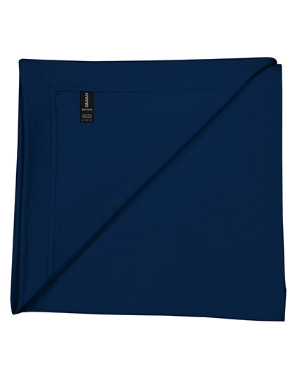 Gildan Heavy Blend™ Fleece Stadium Blanket in Navy – mit Firmenlogo individualisierbar