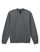 Gildan Unisex-Fleece-Quarter-Zip in Charcoal (Solid) – mit Firmenlogo individualisierbar