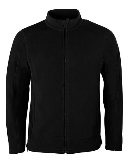 HRM Men´s Full- Zip Fleece Jacket in Black – mit Firmenlogo individualisierbar
