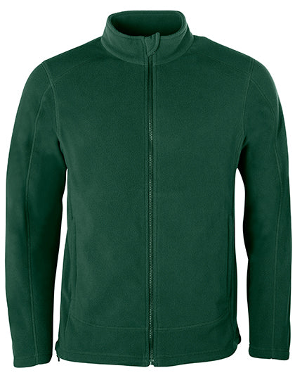 HRM Men´s Full- Zip Fleece Jacket in Bottle Green – mit Firmenlogo individualisierbar