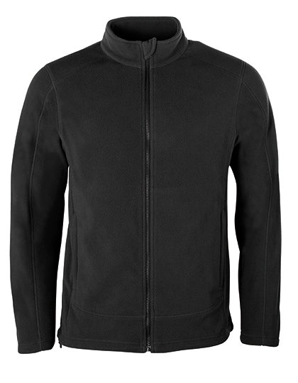 HRM Men´s Full- Zip Fleece Jacket in Dark Grey – mit Firmenlogo individualisierbar