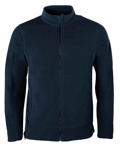 HRM Men´s Full- Zip Fleece Jacket in Navy – mit Firmenlogo individualisierbar