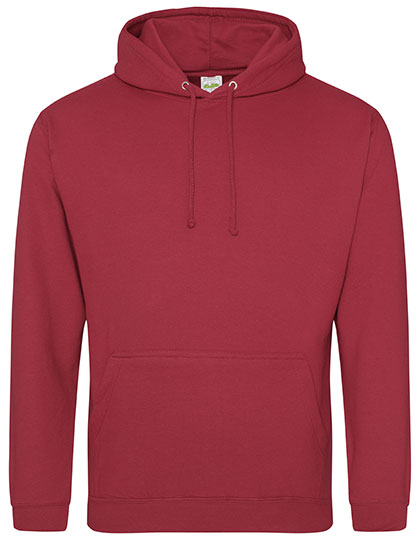 Just Hoods College Hoodie JH001 in Brick Red