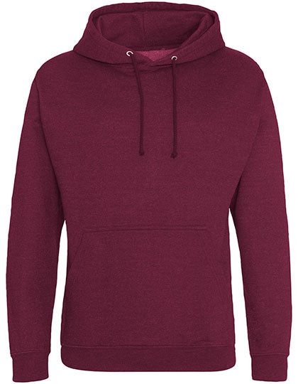 Just Hoods College Hoodie JH001 in Burgundy Smoke