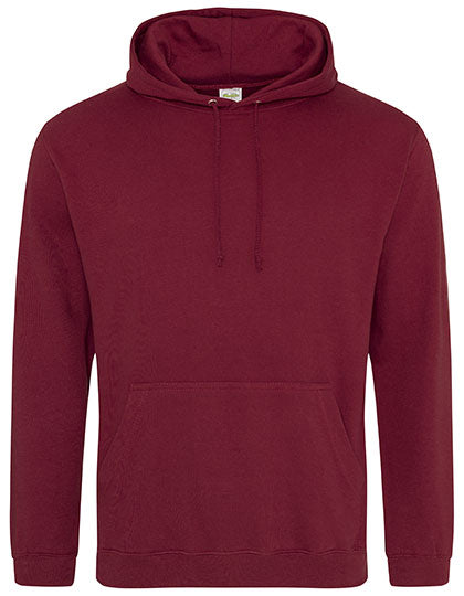 Just Hoods College Hoodie JH001 in Burgundy