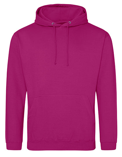 Just Hoods College Hoodie JH001 in Festival Fuchsia