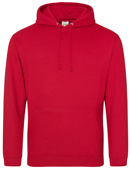 Just Hoods College Hoodie JH001 in Fire Red