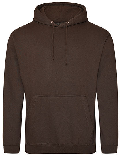 Just Hoods College Hoodie JH001 in Hot Chocolate