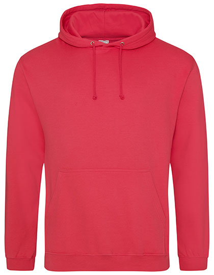 Just Hoods College Hoodie JH001 in Lipstick Pink