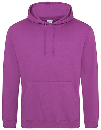 Just Hoods College Hoodie JH001 in Magenta Magic