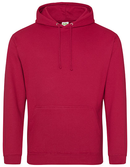 Just Hoods College Hoodie JH001 in Red Hot Chilli