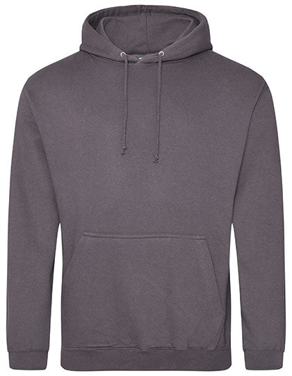 Just Hoods College Hoodie JH001 in Steel Grey (Solid)