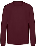 Just Hoods Kinder-Sweatshirt AWDis in Burgundy – mit Firmenlogo individualisierbar