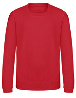 Just Hoods Kinder-Sweatshirt AWDis in Fire Red – mit Firmenlogo individualisierbar