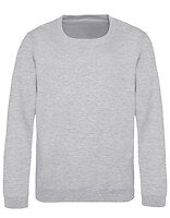 Just Hoods Kinder-Sweatshirt AWDis in Heather Grey – mit Firmenlogo individualisierbar