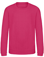 Just Hoods Kinder-Sweatshirt AWDis in Hot Pink – mit Firmenlogo individualisierbar