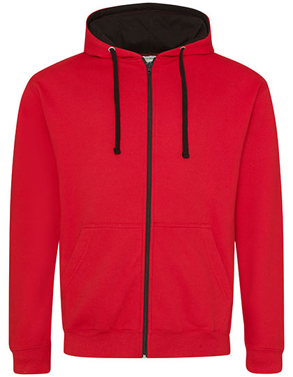 Varsity Zoodie von Just Hoods – Produkt- und Farbansicht für Textildruck und Stickerei