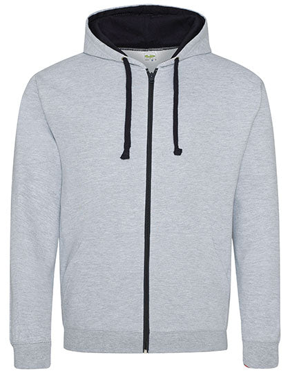 Varsity Zoodie von Just Hoods – Produkt- und Farbansicht für Textildruck und Stickerei