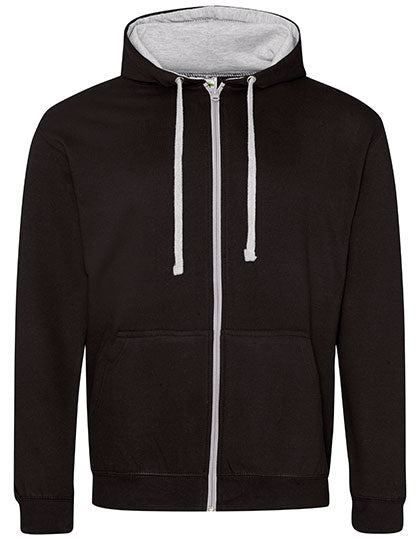 Varsity Zoodie von Just Hoods – Produkt- und Farbansicht für Textildruck und Stickerei