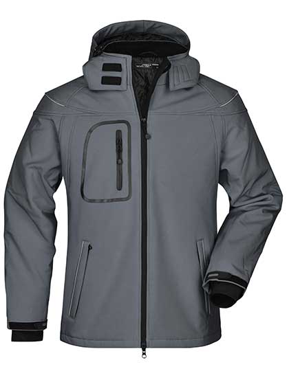 Modische Winter-Softshelljacke für Herren von Daiber – Produkt- und Farbansicht für Textildruck und Stickerei