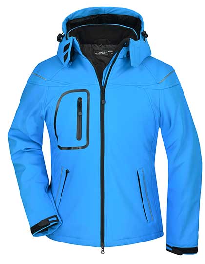 Modische Winter-Softshelljacke für Damen von Daiber – Produkt- und Farbansicht für Textildruck und Stickerei