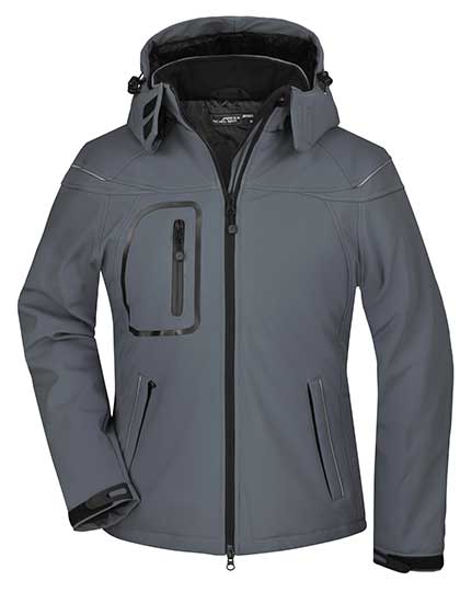 Modische Winter-Softshelljacke für Damen von Daiber – Produkt- und Farbansicht für Textildruck und Stickerei