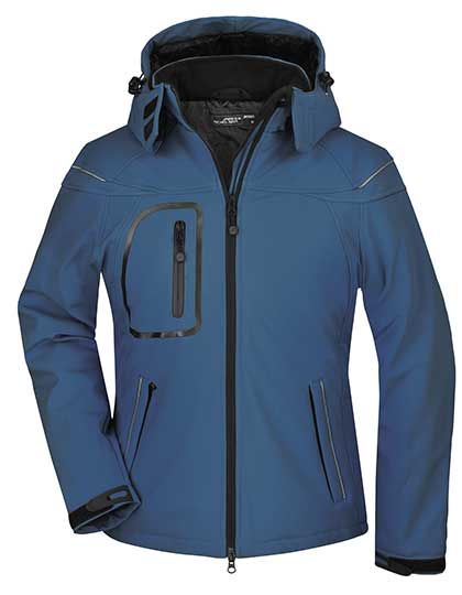 Modische Winter-Softshelljacke für Damen von Daiber – Produkt- und Farbansicht für Textildruck und Stickerei