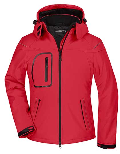 Modische Winter-Softshelljacke für Damen von Daiber – Produkt- und Farbansicht für Textildruck und Stickerei