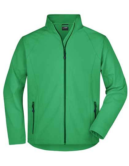 Daiber Men´s Softshell Jacket in Green – mit Firmenlogo individualisierbar