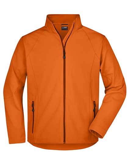 Daiber Men´s Softshell Jacket in Orange – mit Firmenlogo individualisierbar