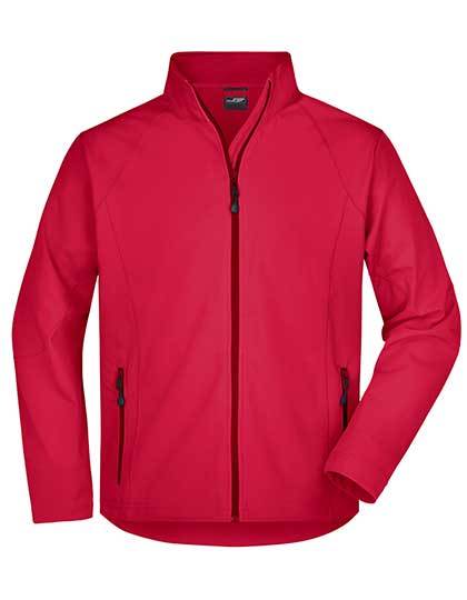Daiber Men´s Softshell Jacket in Red – mit Firmenlogo individualisierbar