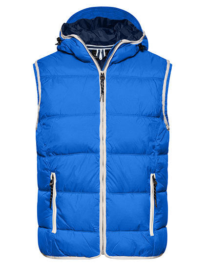 Daiber Men´s Maritime Vest in Nautic Blue/White – mit Firmenlogo individualisierbar