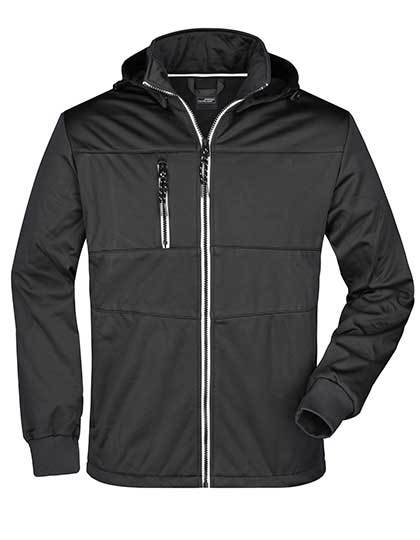 Daiber Men´s Maritime Jacket in Black/Black/White – mit Firmenlogo individualisierbar