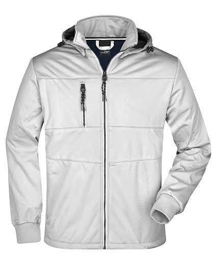 Daiber Men´s Maritime Jacket in White/White/Navy – mit Firmenlogo individualisierbar