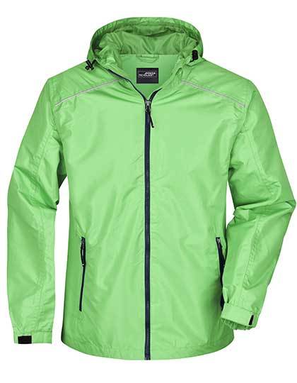 Daiber Men´s Rain Jacket in Spring Green/Navy – mit Firmenlogo individualisierbar