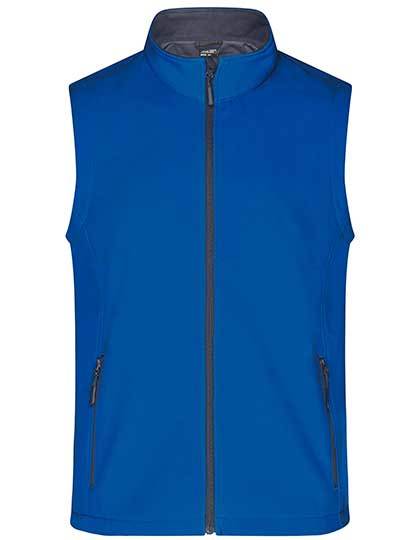 Daiber Men´s Promo Softshell Vest in Nautic Blue/Navy – mit Firmenlogo individualisierbar