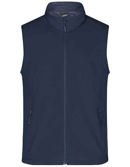 Daiber Men´s Promo Softshell Vest in Navy/Navy – mit Firmenlogo individualisierbar