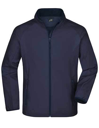 Daiber Men´s Promo Softshell Jacket in Navy/Navy – mit Firmenlogo individualisierbar