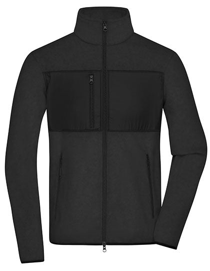 Daiber Men´s Fleece Jacket in Black/Black – mit Firmenlogo individualisierbar
