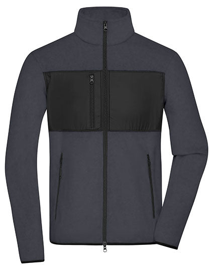 Daiber Men´s Fleece Jacket in Carbon/Black – mit Firmenlogo individualisierbar