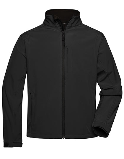 Daiber Men´s Softshell Jacket in Black – mit Firmenlogo individualisierbar